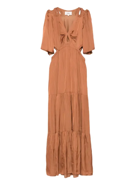 Ba&Sh cut-out tiered maxi dress