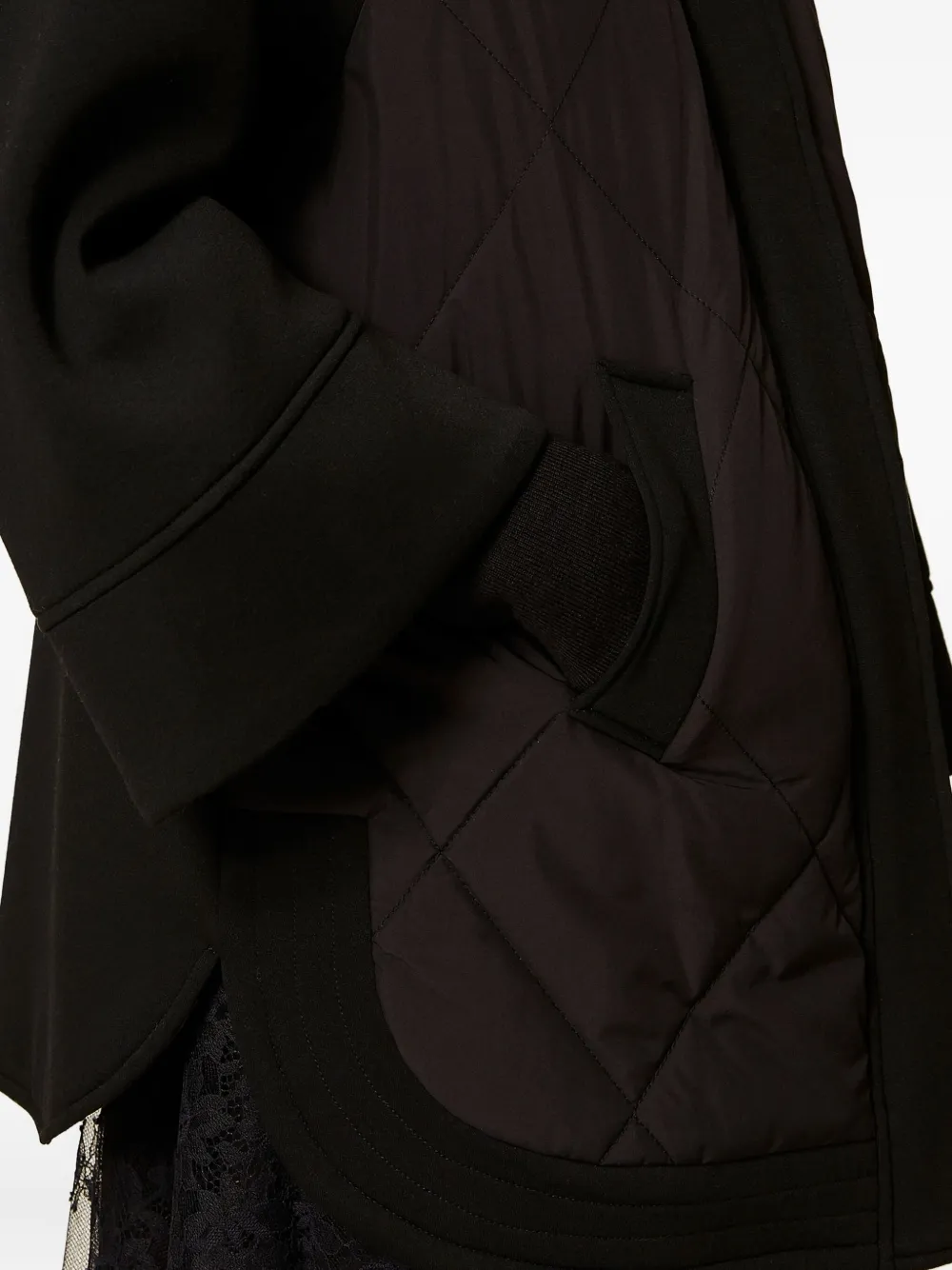 Twinset Hooded Quilted Puffer Jacket In Black