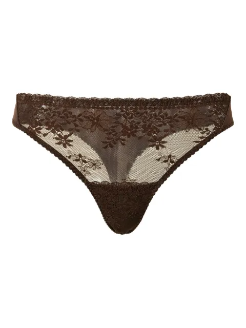 TWINSET floral lace thong