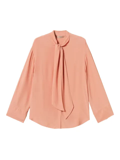 TWINSET neck-tie crepe shirt