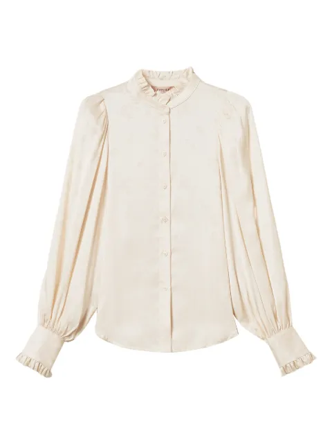 TWINSET camisa satinada en jacquard