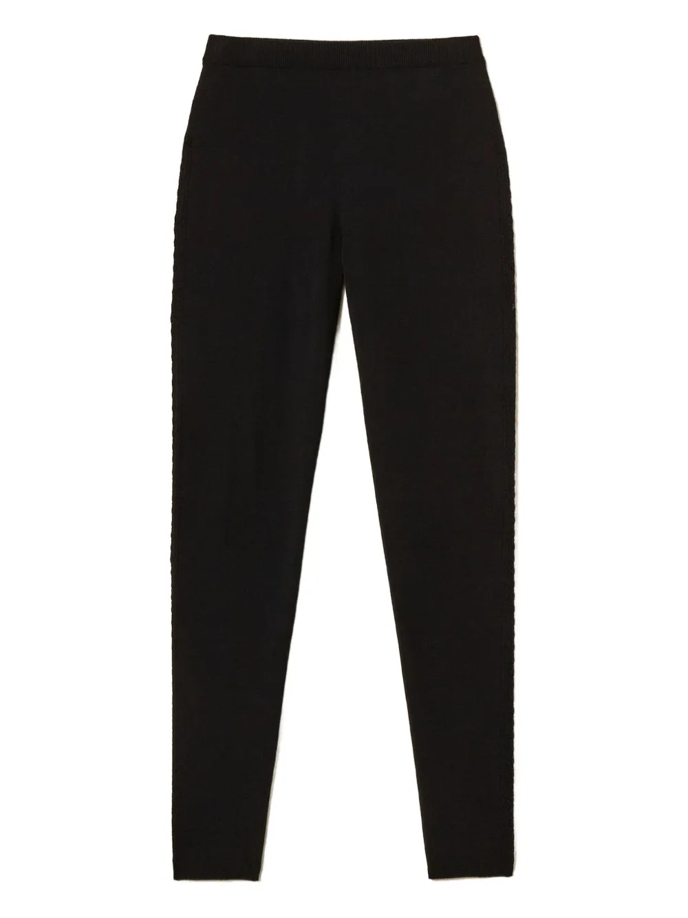 TWINSET Gebreide legging met zijband Zwart