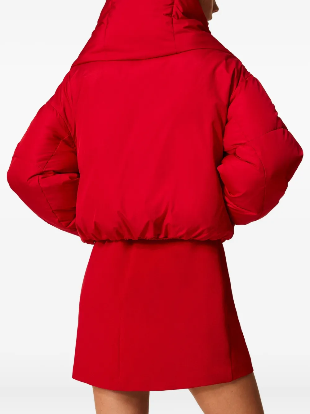 TWINSET Bomberjack met sjaal Rood