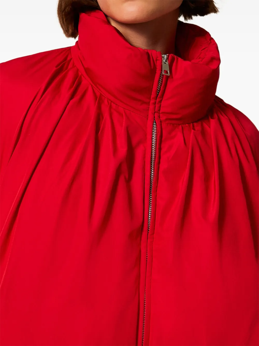 TWINSET Bomberjack met sjaal Rood