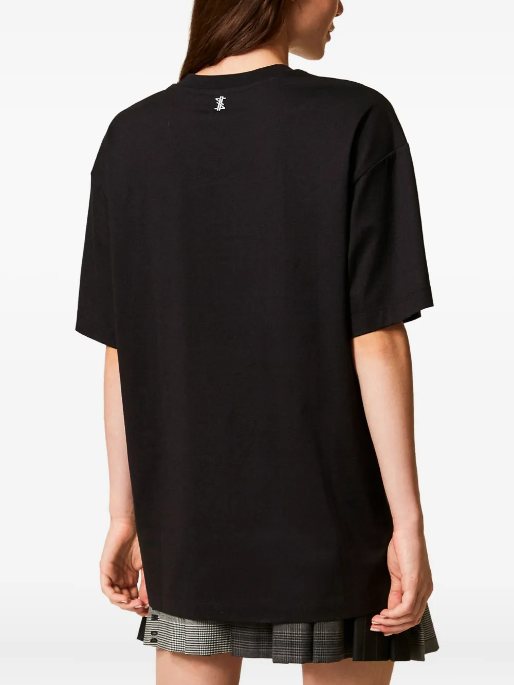 TWINSET Myfo T-shirt met vlinderprint Zwart