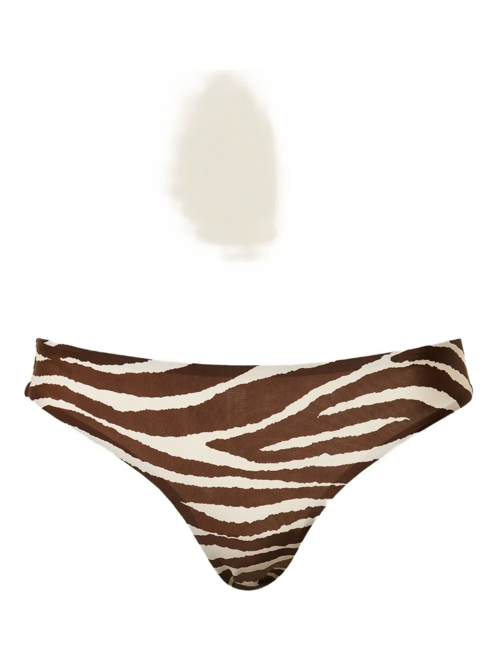 Twinset Zebra-print Briefs In Brown