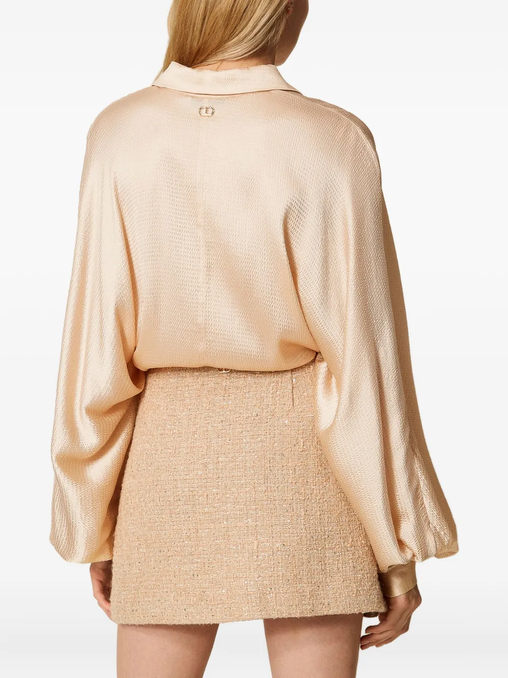 TWINSET Bouclé mini-plooirok Beige