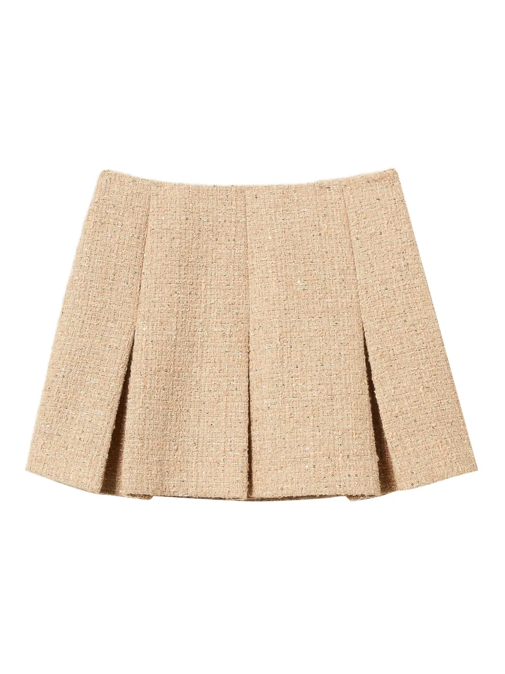 TWINSET Bouclé mini-plooirok Beige