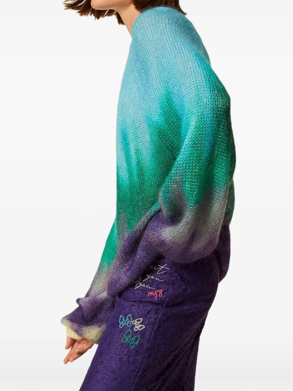 TWINSET Trui met vervaagde print Blauw