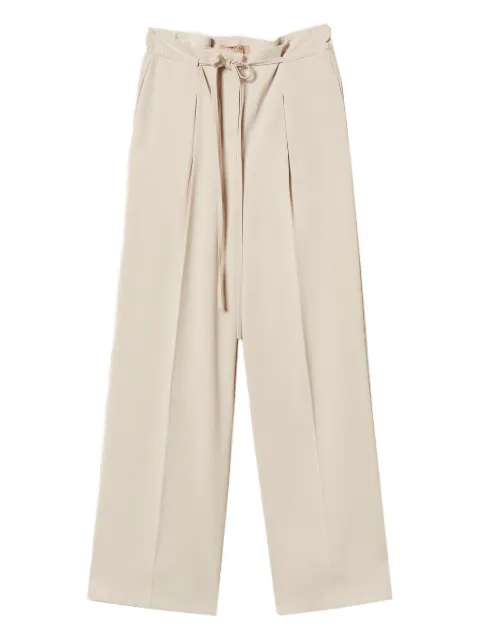 TWINSET pantalones con cordones en la pretina