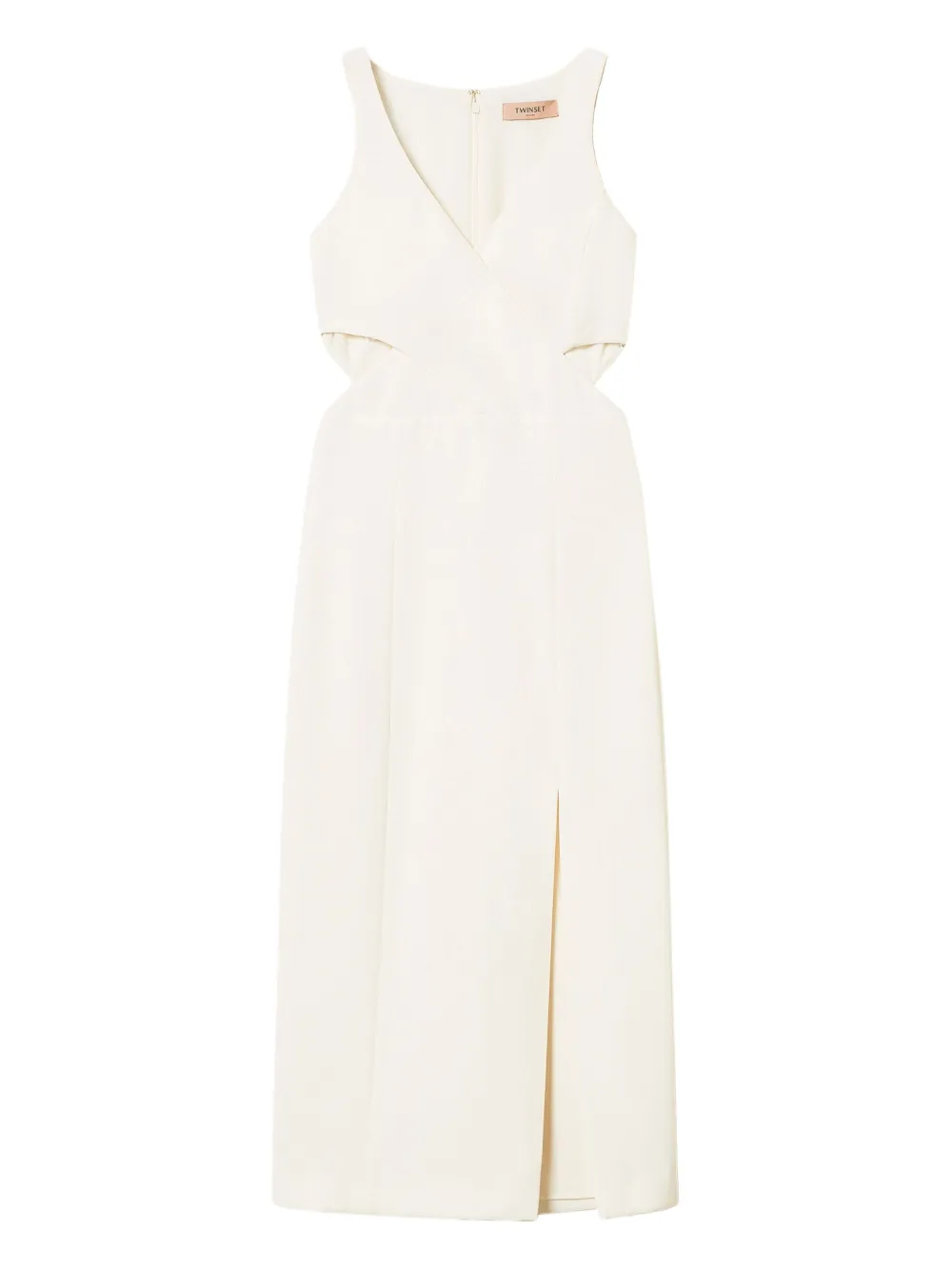 TWINSET Uitgesneden midi-jurk Wit