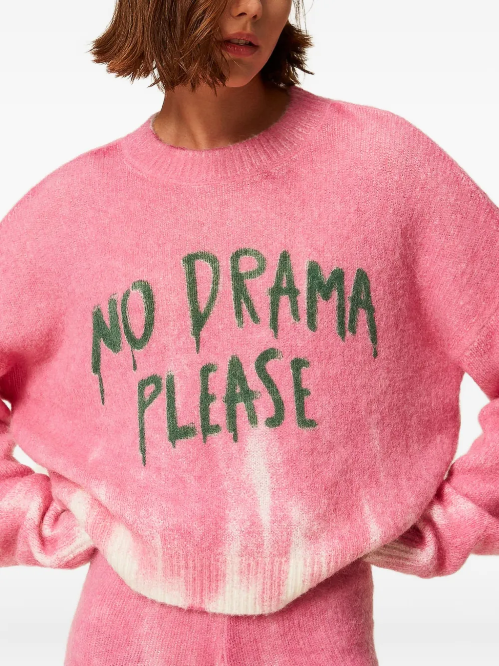 TWINSET Trui met tie-dye print Roze