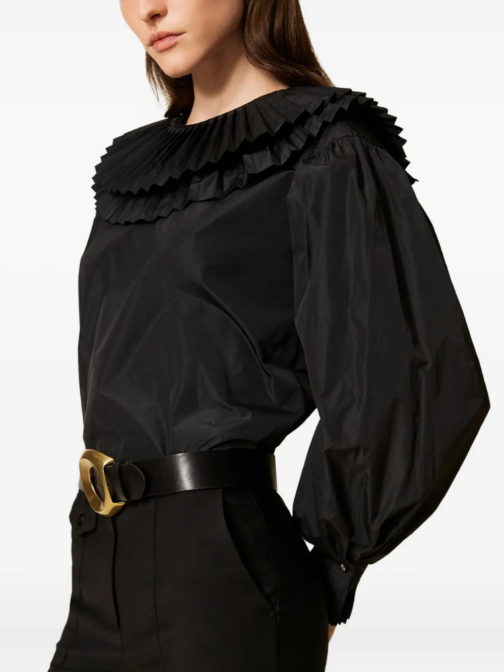 TWINSET Taffeta blouse Zwart