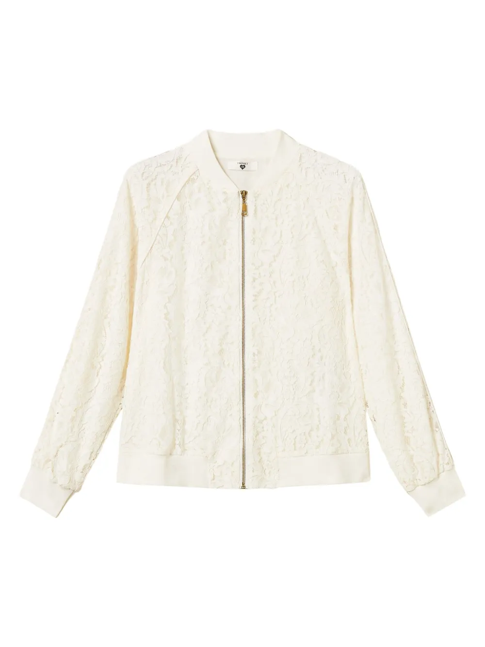 TWINSET sudadera de encaje con cierre | blanco | Image 1