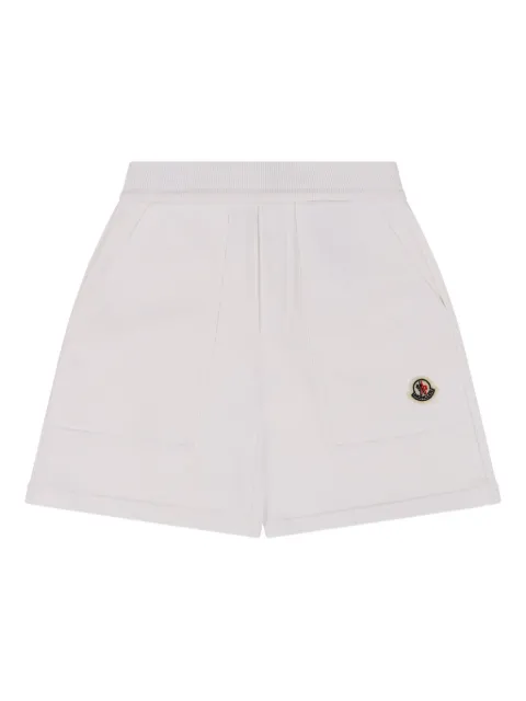 Moncler Enfant elastic-waistband logo-patch shorts