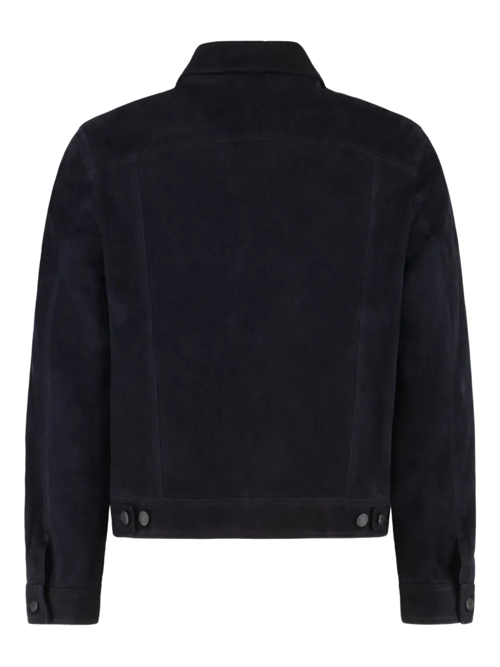 Paul Smith suede button-fastening jacket Blauw