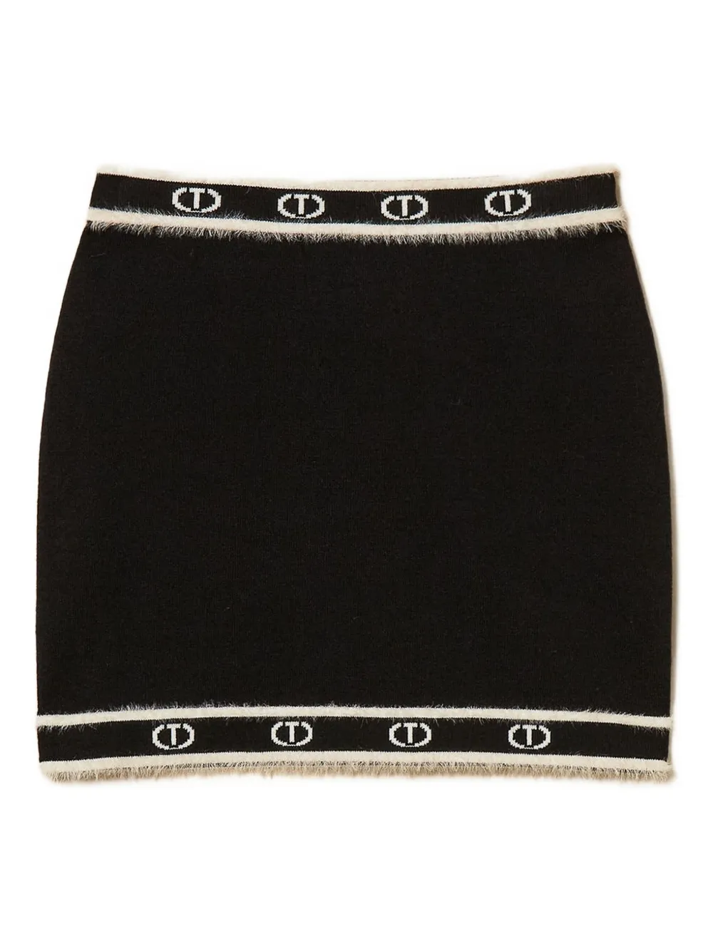 TWINSET Kids oval T knit mini skirt | Black | Image 1