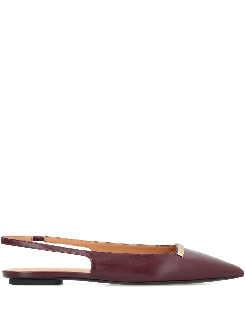 Tod's Pointed-toe Slingback Ballet Flats In Red