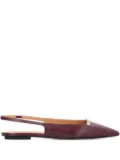 Tod's pointed-toe slingback ballet flats - Red