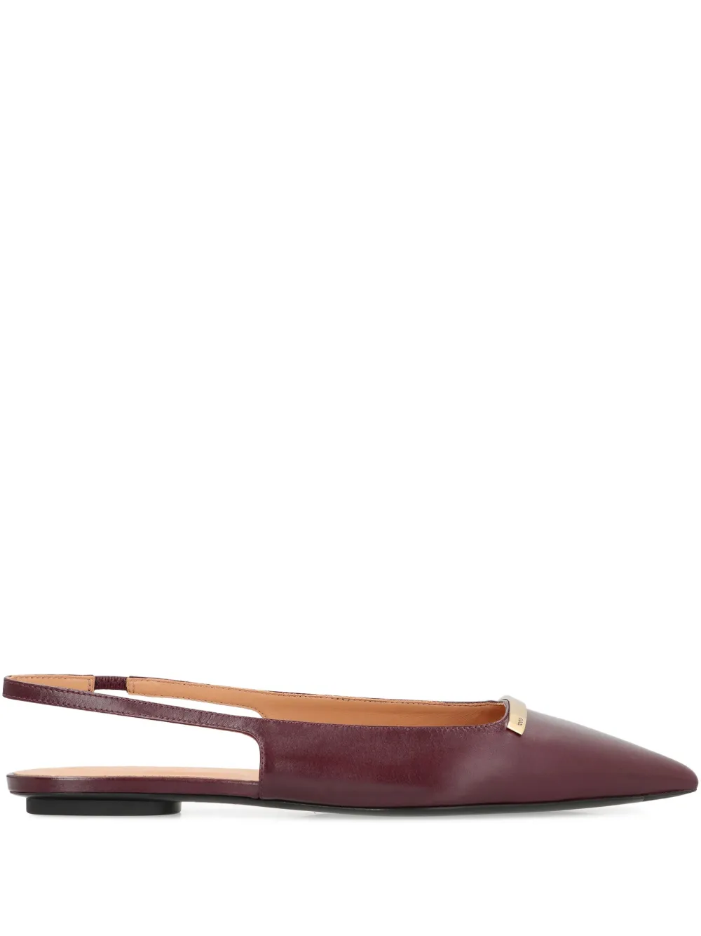 Tod's Slingback ballerina's met puntige neus Rood