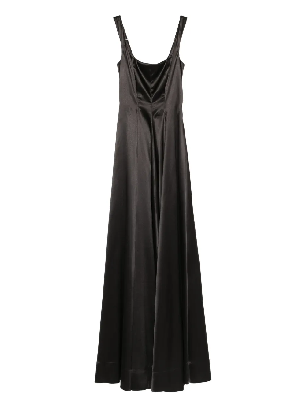 Roserry Square-neckline Maxi Dress In Black