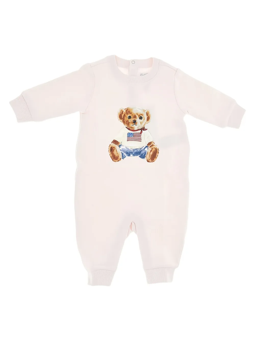 POLO RALPH LAUREN KIDS teddy-print jumpsuit - Grijs