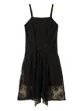 TWINSET lace-overlay midi dress - Black