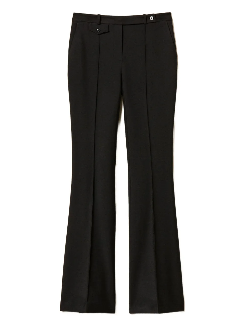 Twinset Flared Trousers In Black