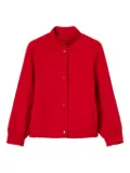 TWINSET high-neck balloon-sleeve bomber jacket - Red