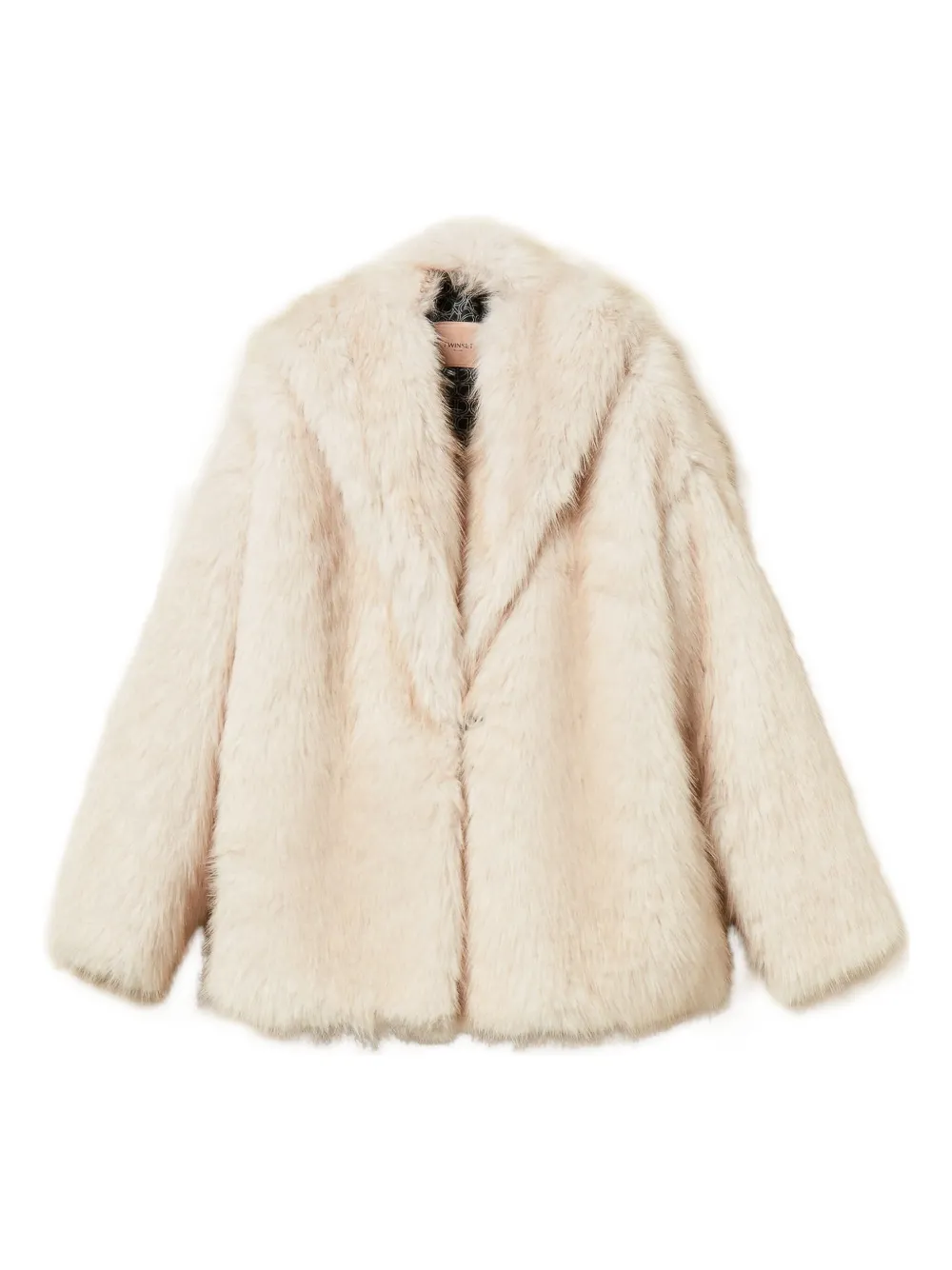 TWINSET Jas van imitatiebont Beige