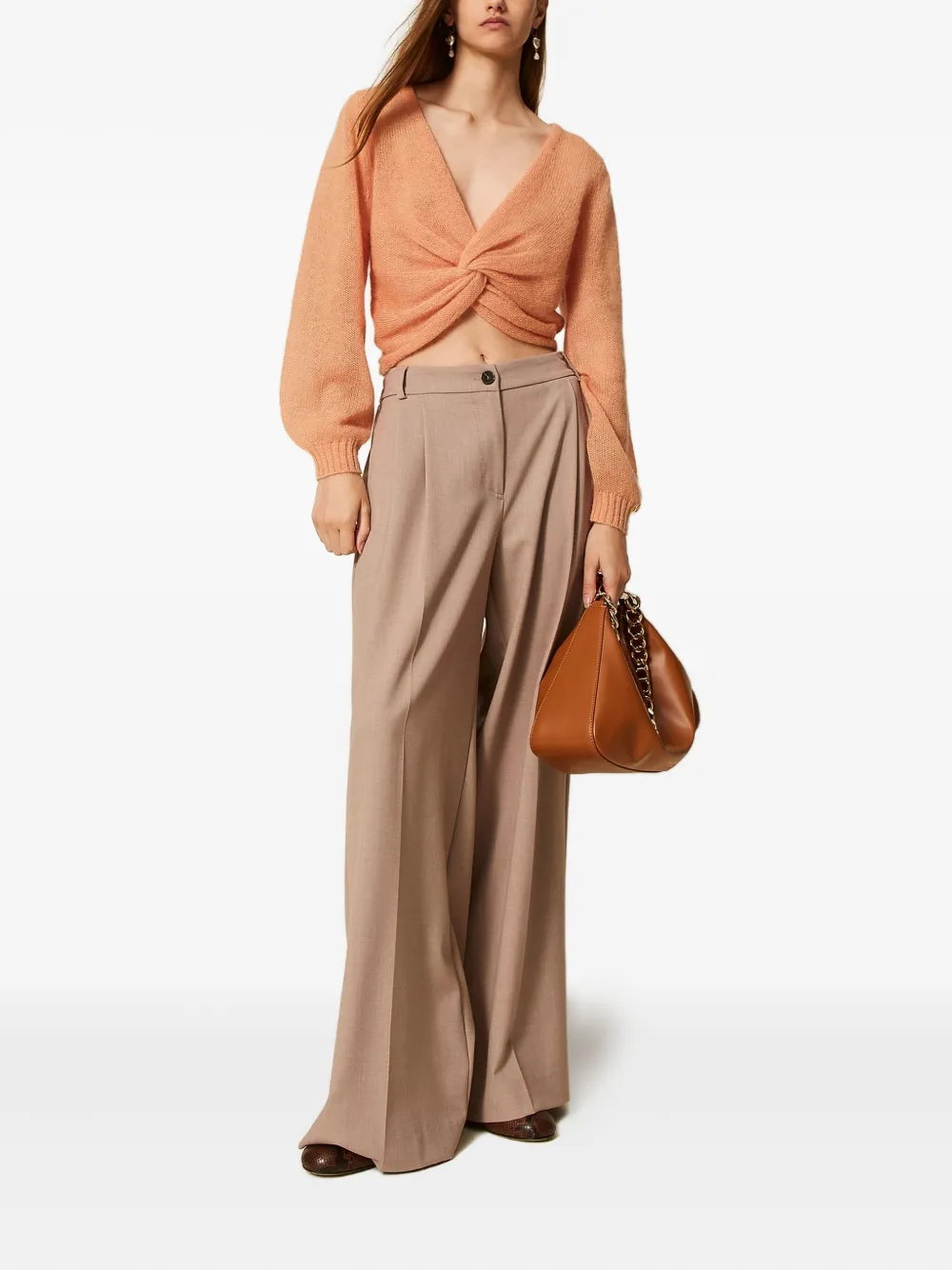 TWINSET pleated palazzo pants | Wide-Leg Pants | Image 2