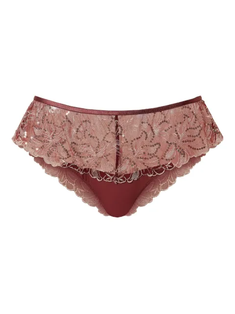 TWINSET floral-embroidered briefs