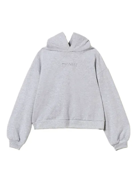 TWINSET Kids embroidered logo hoodie