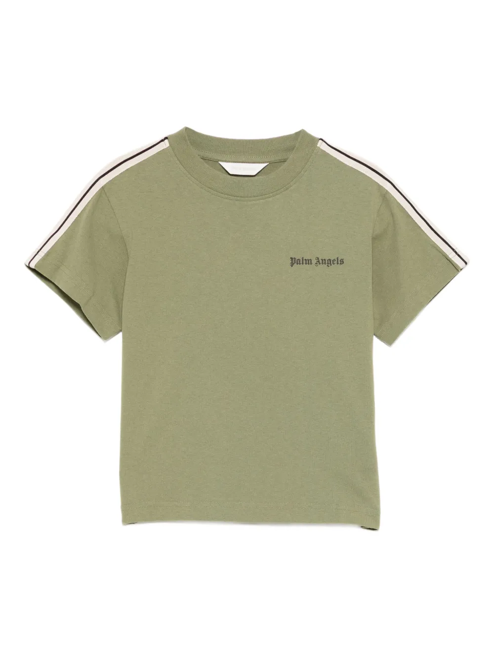 Palm Angels Kids logo-printed T-shirt | Green | Image 1