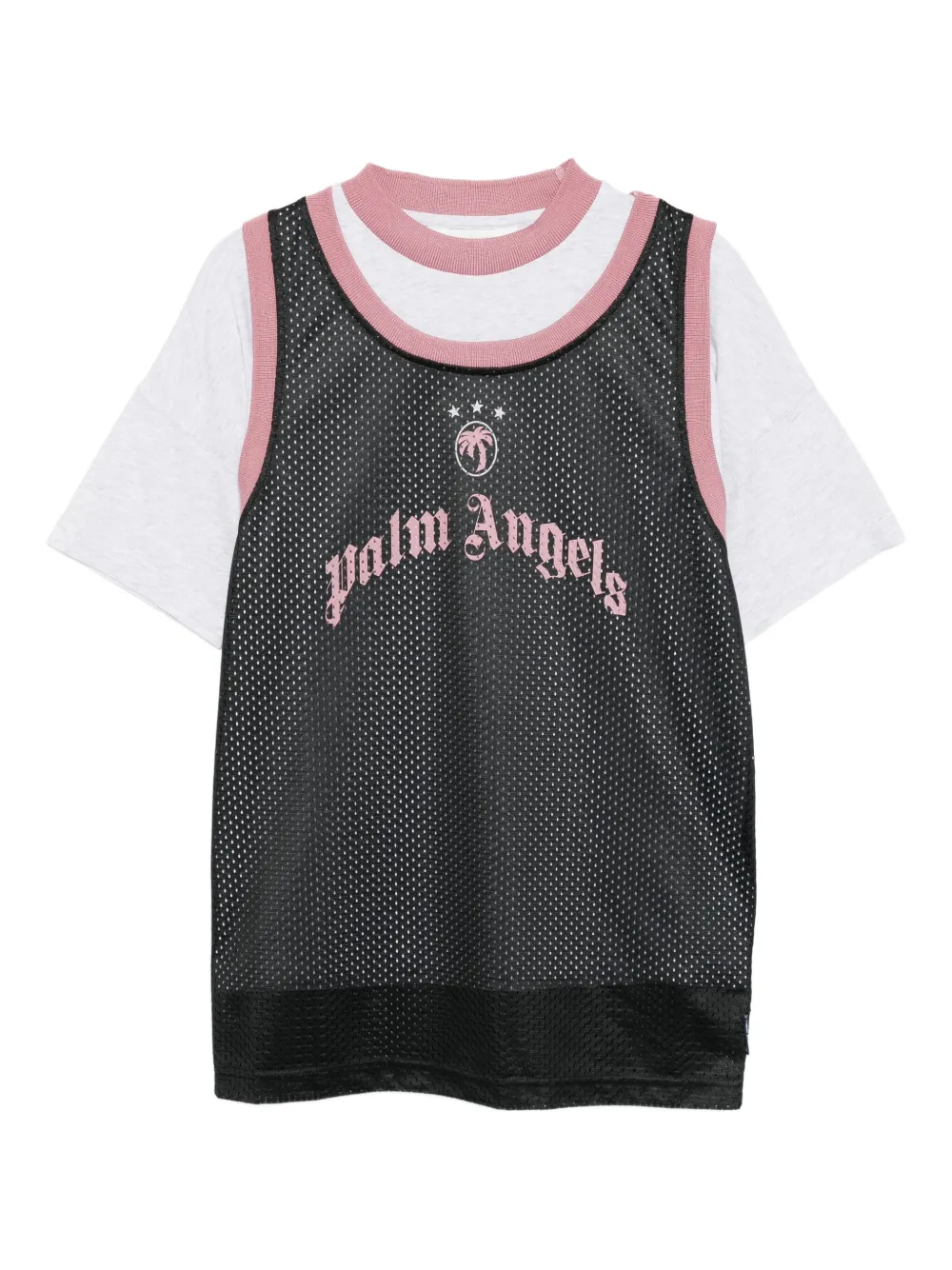 Palm Angels Kids logo-print dress | Black | Image 1