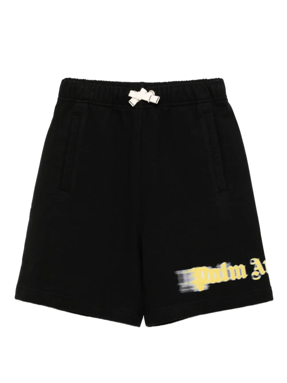 Palm Angels Kids logo-print cotton shorts | Black | Image 1