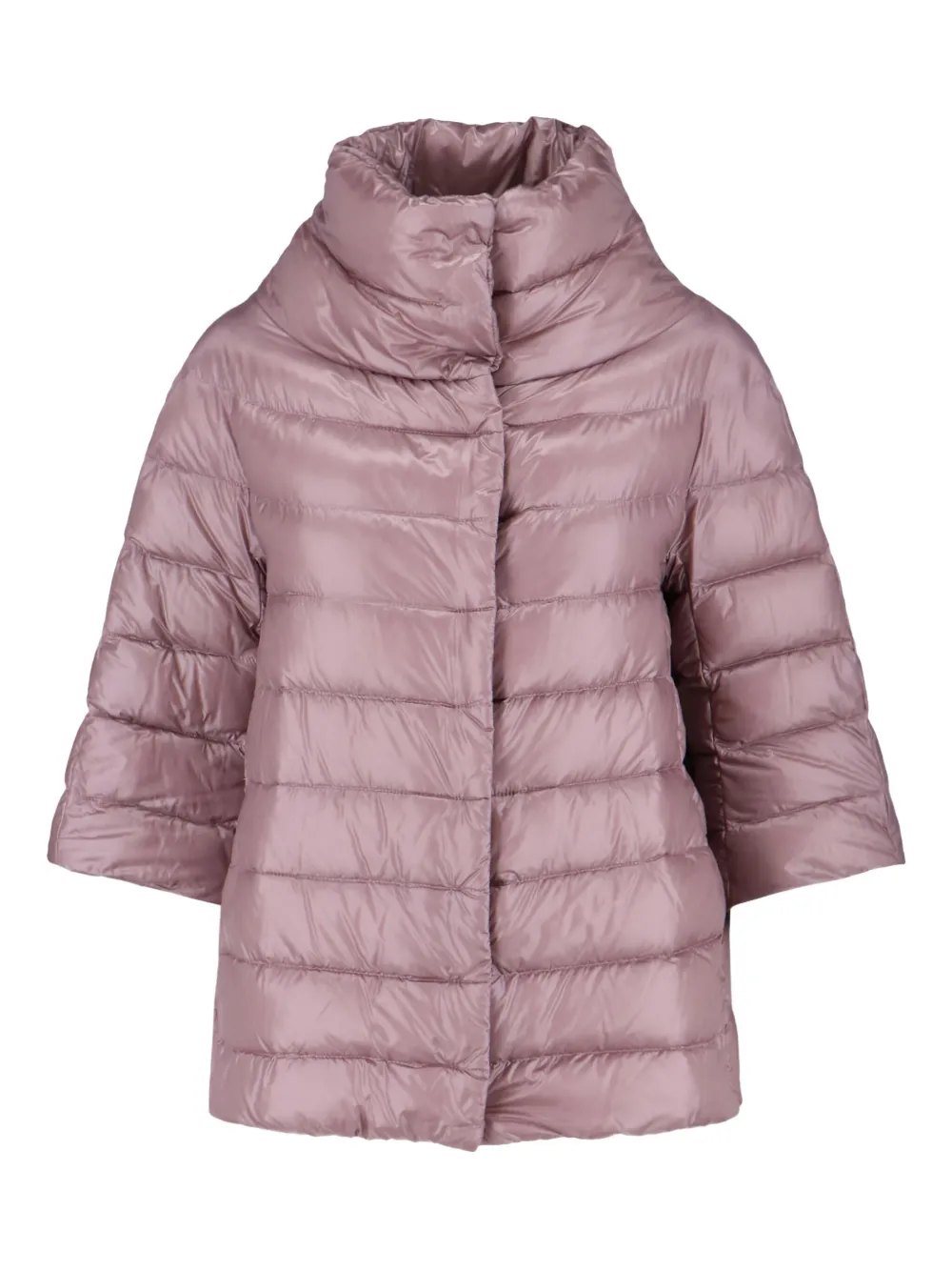 Herno quilted turtleneck puffer coat Roze