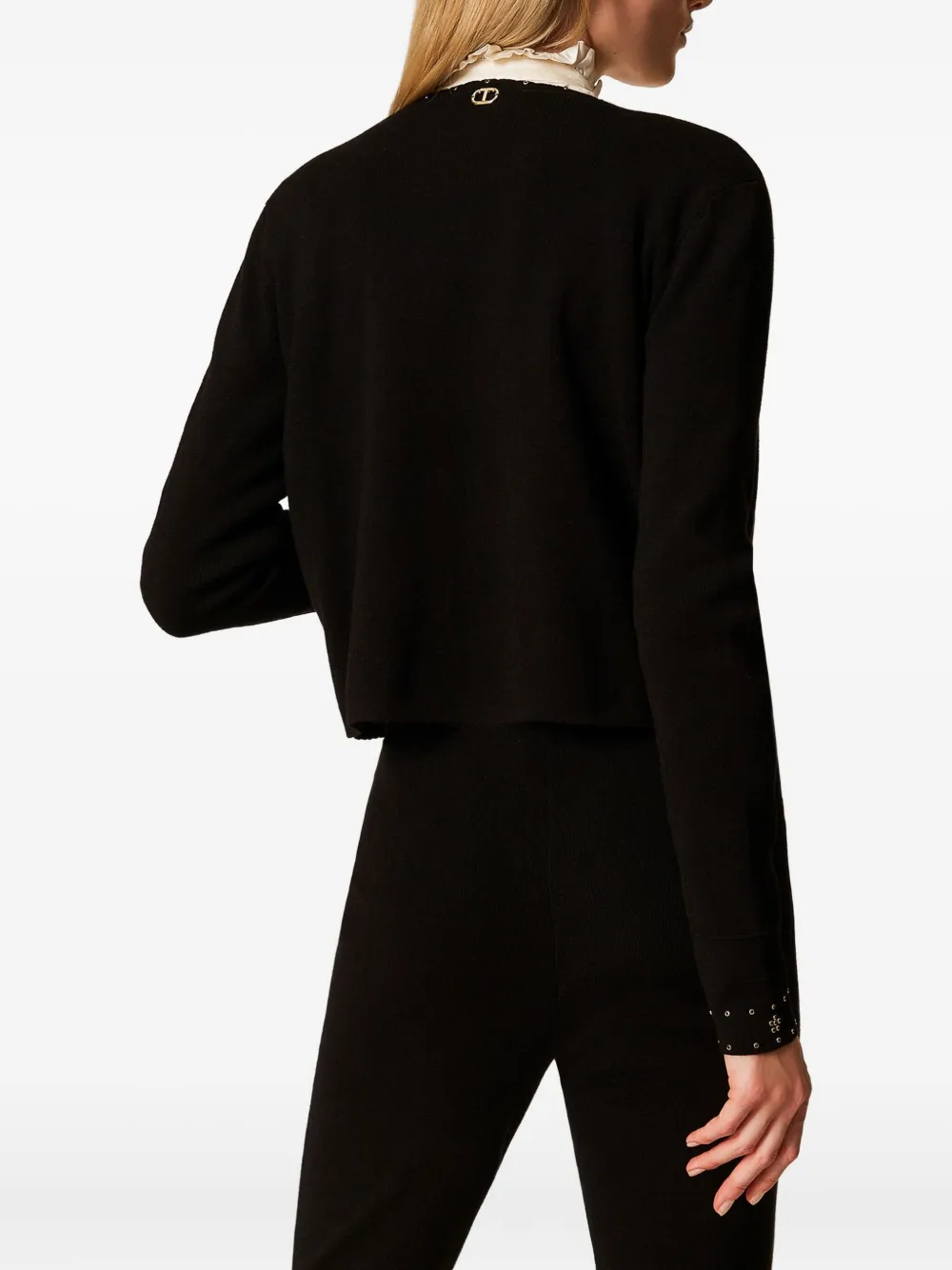 TWINSET Getailleerd jack verfraaid met ringlets Zwart