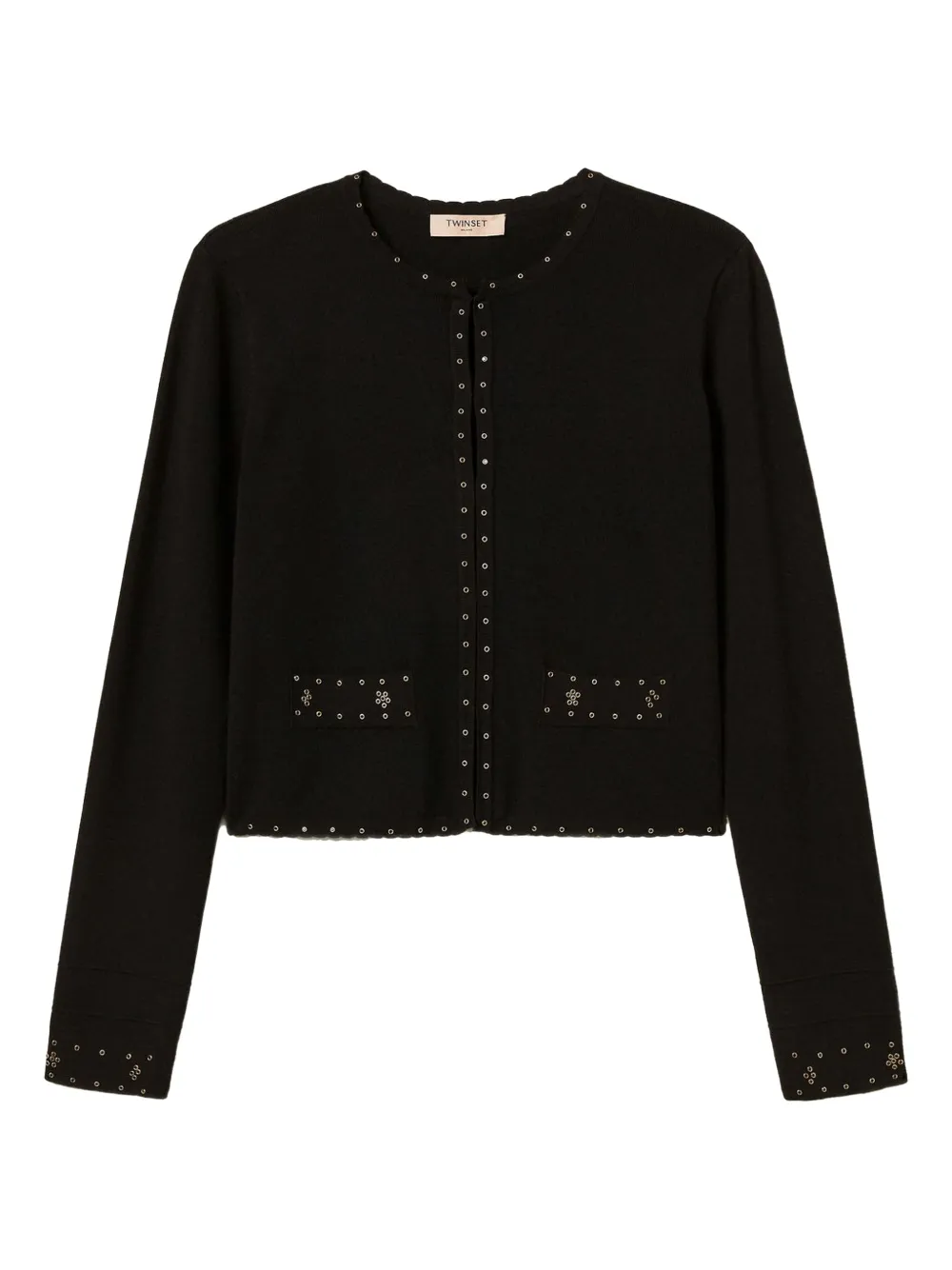 TWINSET Getailleerd jack verfraaid met ringlets Zwart