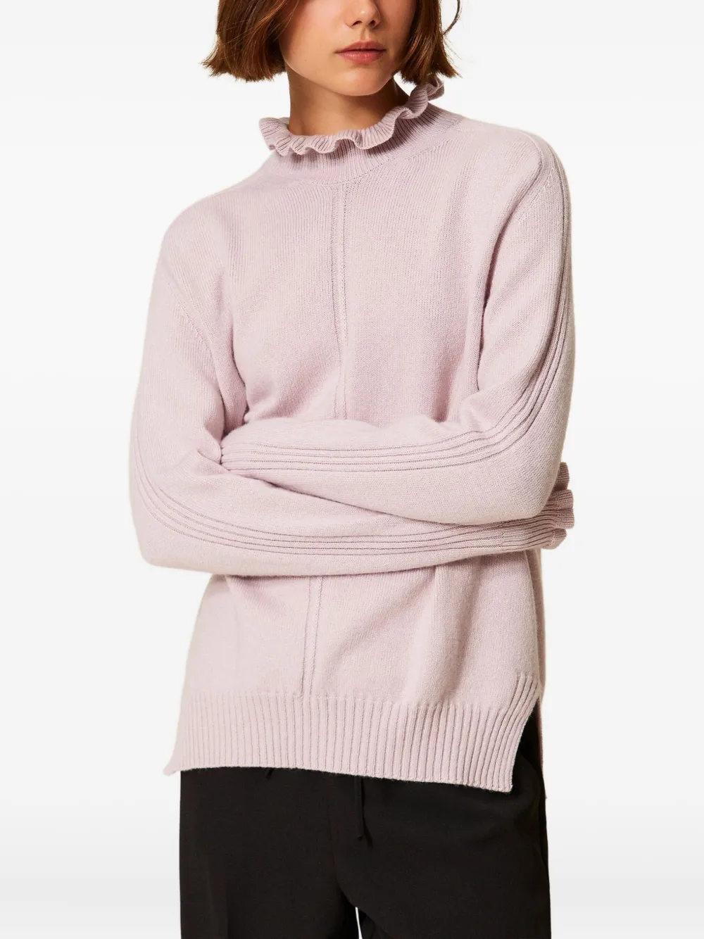 TWINSET ruffled high-neck sweater | Knitted Sweaters | Image 2