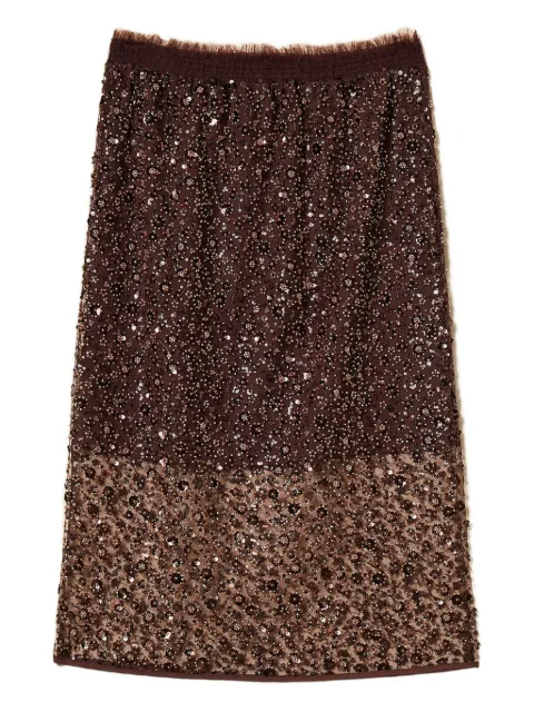 TWINSET sequin-embellished midi skirt