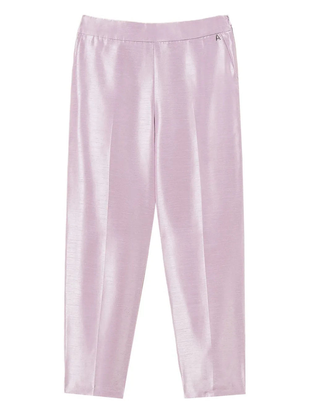 TWINSET Geplooide broek met ritssluiting Roze