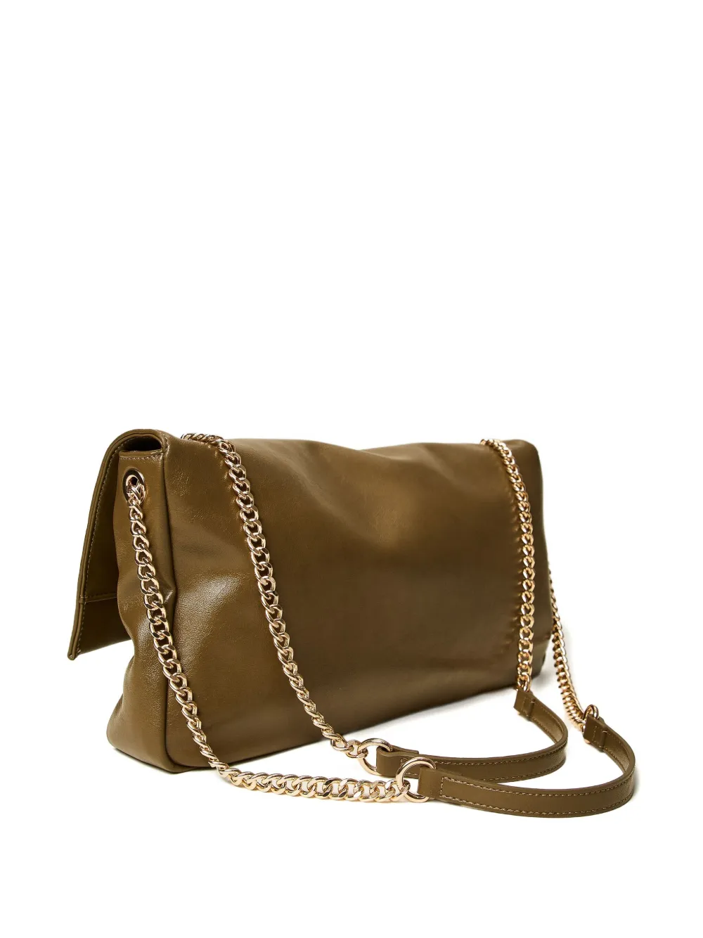 Twinset Structured Handbag With Sleek Silhouette In Brown