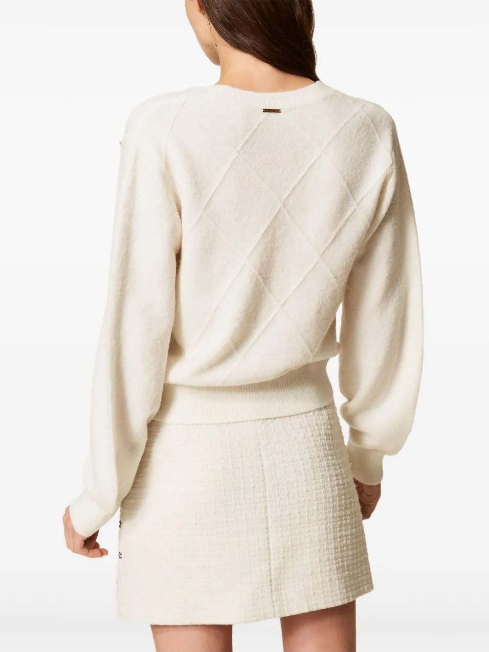 TWINSET Trui met borduurwerk Beige