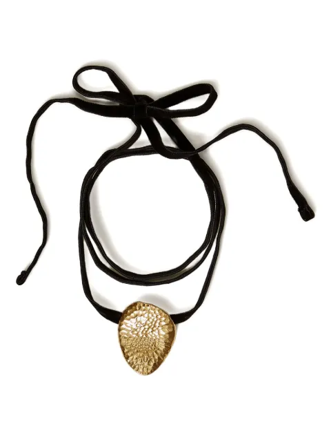 TWINSET collar con dije martillado