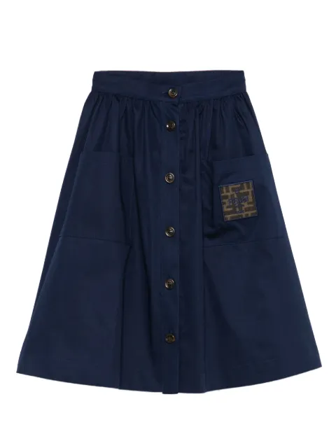 Fendi Kids button-fastening skirt