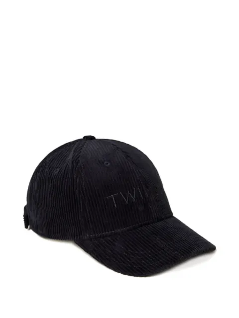 TWINSET gorra de béisbol de pana