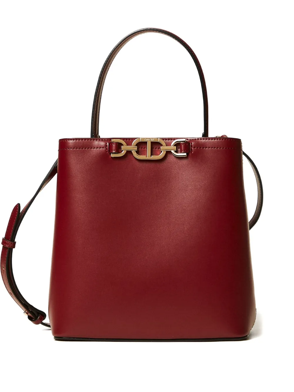 TWINSET First Class chain-link bucket bag - Rosso