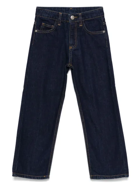 John Richmond Junior five-pockets logo cotton jeans