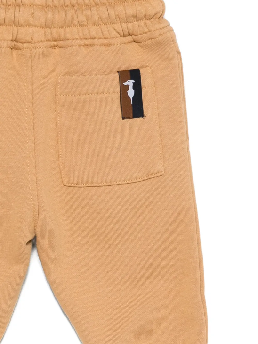 TRUSSARDI JUNIOR Trainingsbroek met elastische manchetten en opgestikte zak Bruin